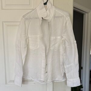 Cloth and Stone linen White Shirt